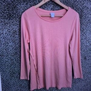 Women's Pink Long Sleeve Top
